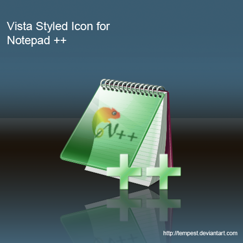 500x500 Vista Style Icon For Notepad