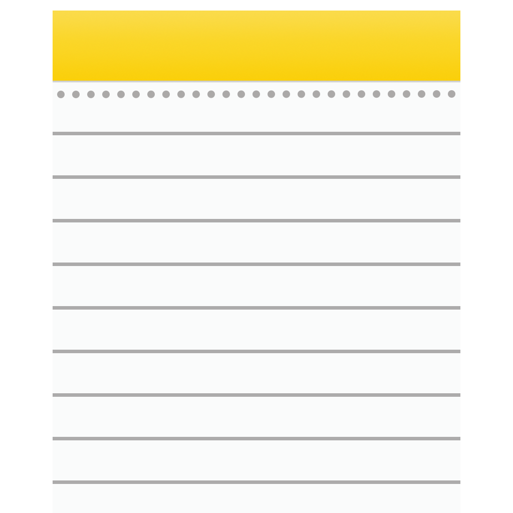 Apple Notes Icon Images 1024x1024 Apple Notes Icon Images