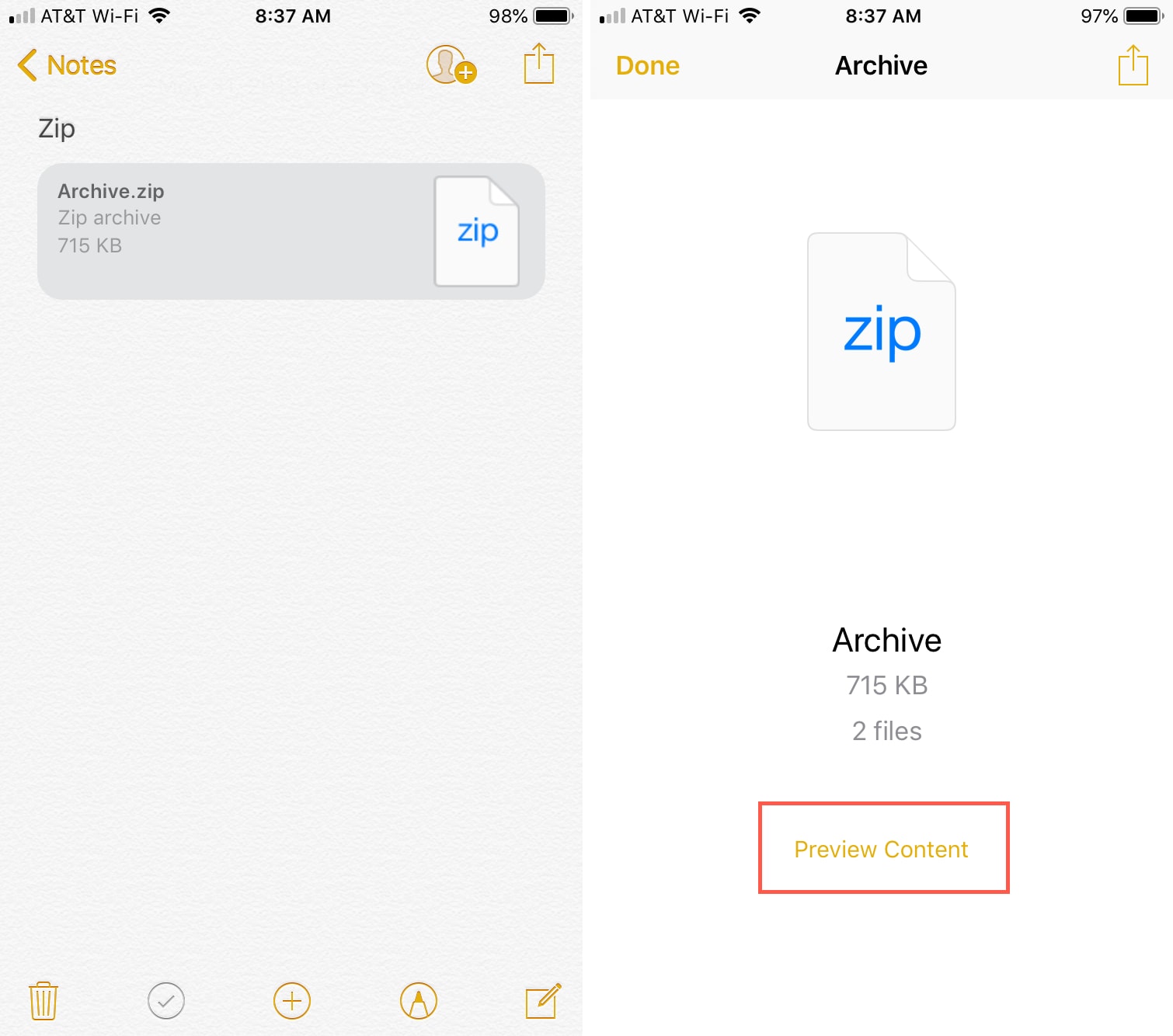 1510x1334 How To Open Zip On Iphone Using The Notes App