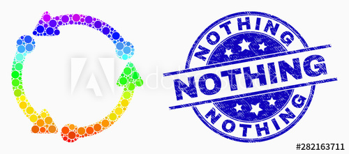 500x221 Dotted Rainbow Gradiented Rotation Direction Mosaic Icon