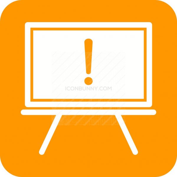 600x600 Notice Board Flat Round Corner Icon