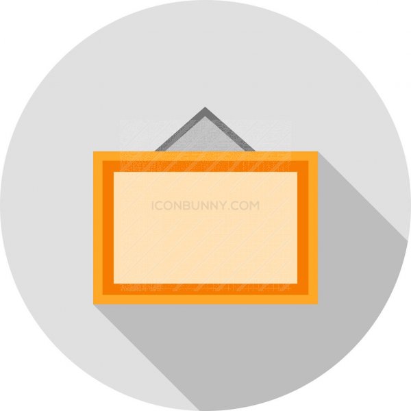 600x600 Notice Board Flat Shadowed Icon