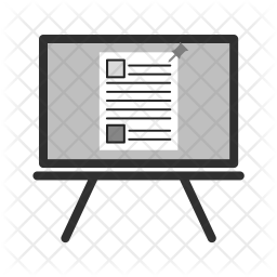 256x256 Notice Board Icon Of Flat Style