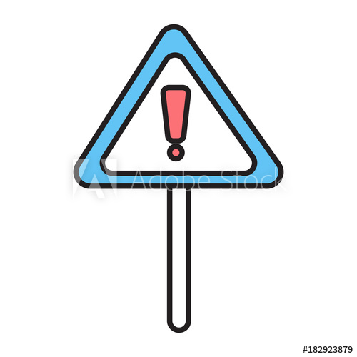 500x500 Danger Notice Board Icon