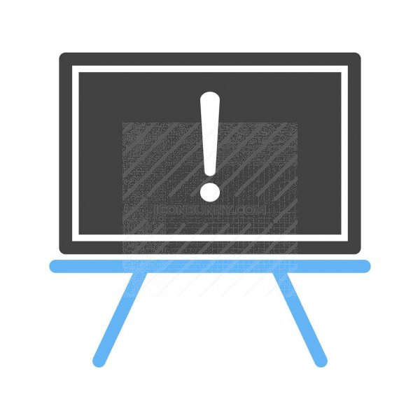 600x600 Notice Board Blue Black Icon