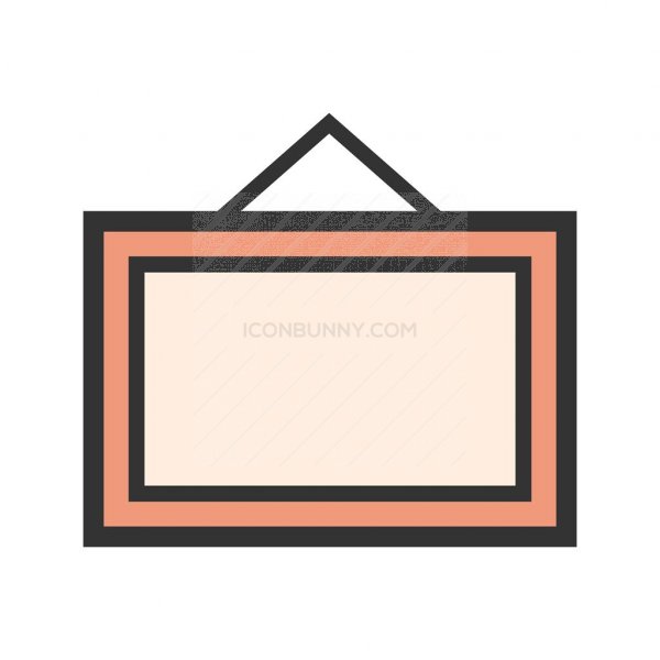 600x600 Notice Board Line Filled Icon