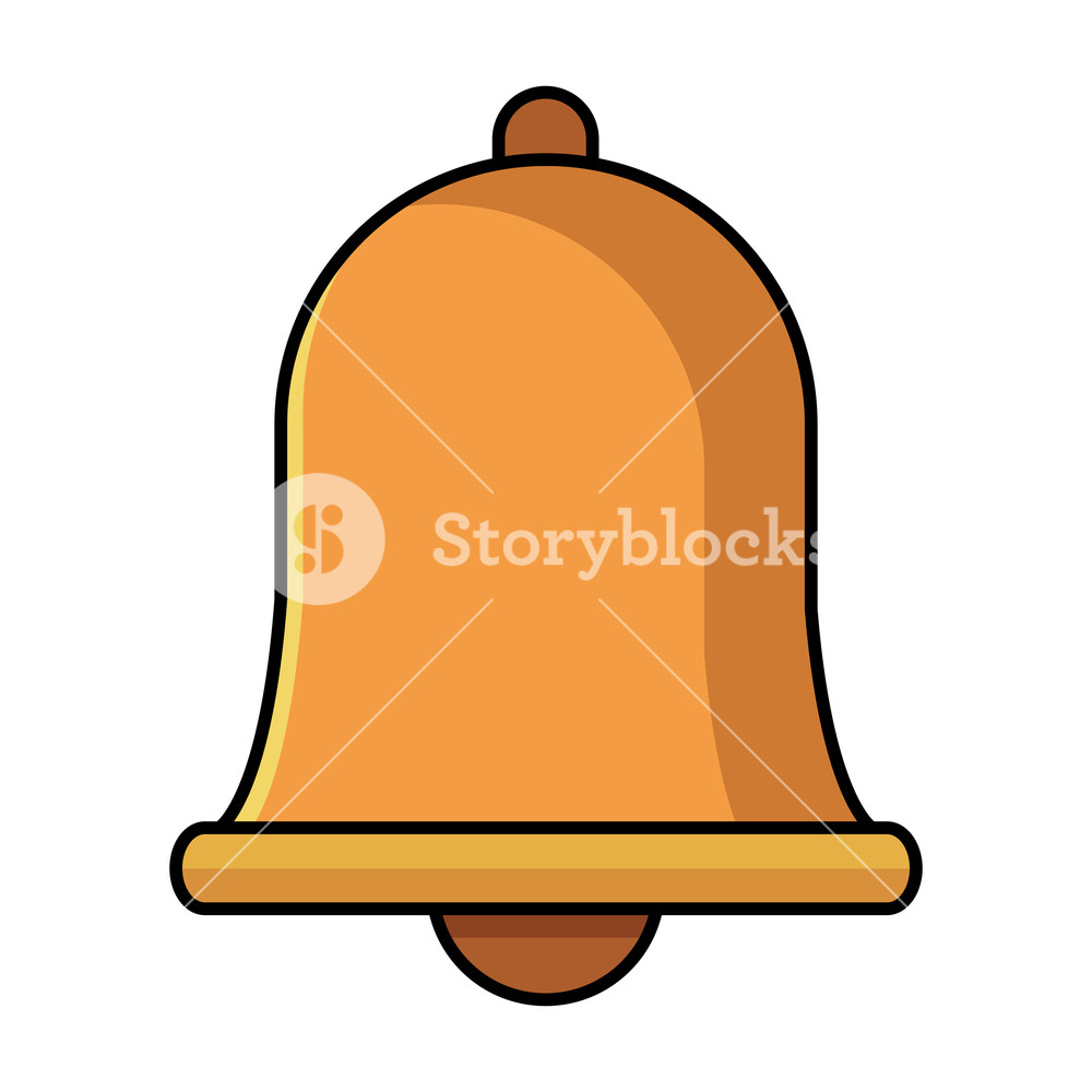 1000x1000 Notification Bell Icon Colorful In White Background Vector