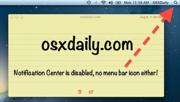 Disable Notification Center Remove The Menu Bar Icon In Mac Os X 620x352 Disable Notification Center Remove The Menu Bar Icon In Mac Os X