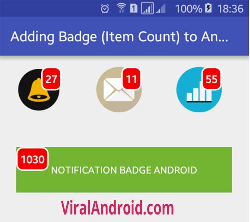 Notification Count On Icon