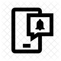 256x256 Push Notification Icon Of Line Style