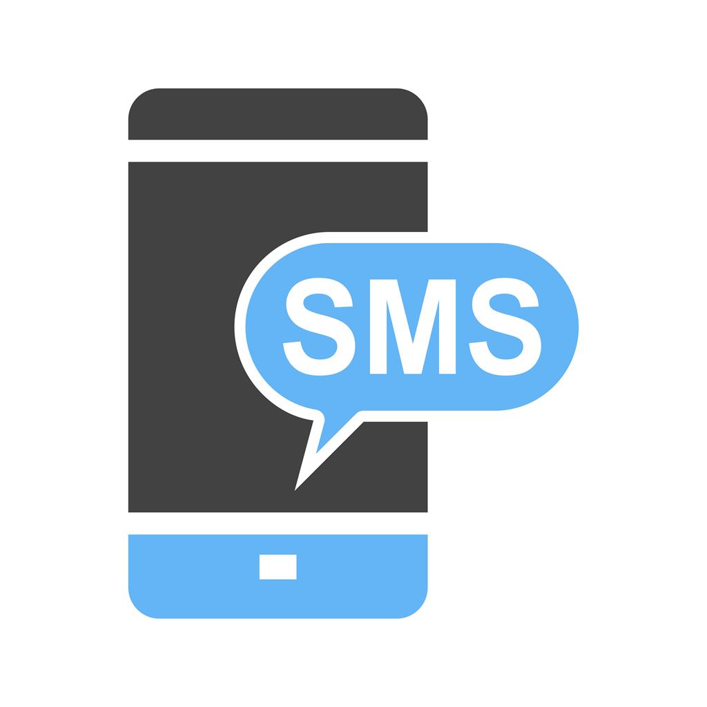 1024x1024 Sms Notification Blue Black Icon