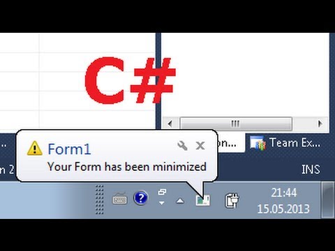 480x360 C Tutorial To Use The Notifyicon Control With C