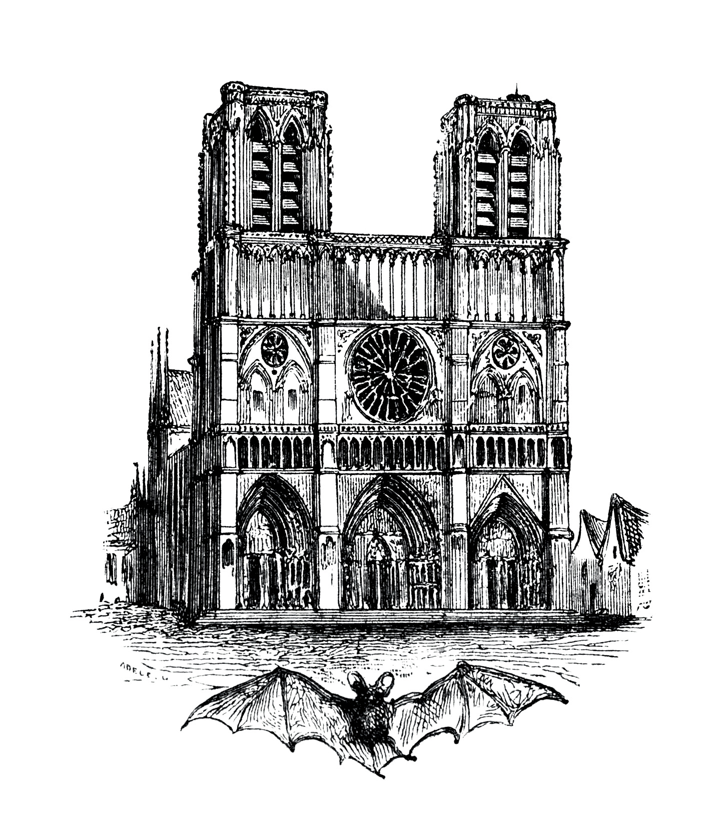 1445x1662 Notre Dame De Paris Sketch Icons Png
