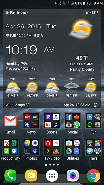 360x640 How To Change Nova Launcher Prime Folder Colors