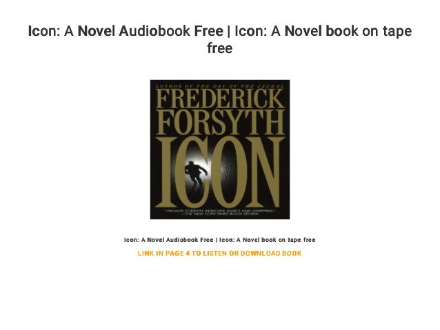 638x479 Icon A Novel Audiobook Free Icon A Novel Book On Tape Free