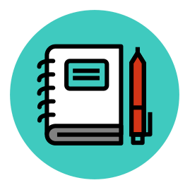 269x269 Now Novel Icon Of Notebook And Pen
