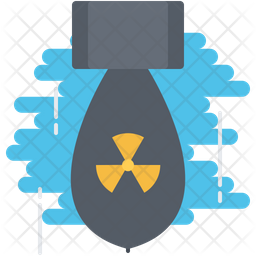 256x256 Nuclear Bomb Icon Of Flat Style