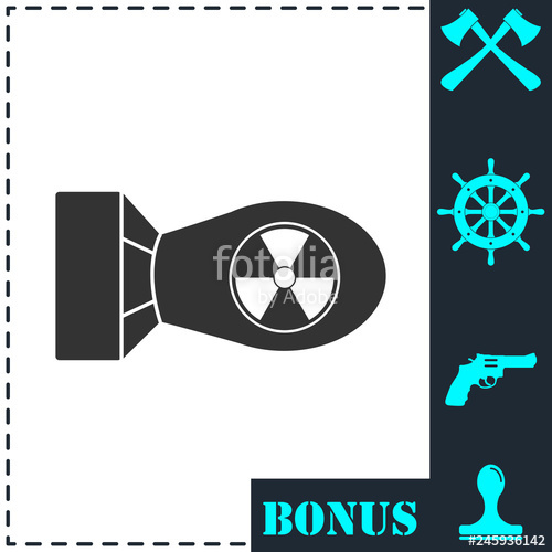 500x500 Nuclear Bomb Icon Flat Stock Image And Royalty Free Vector