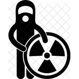 256x256 Nuclear Icon Of Glyph Style