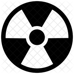 256x256 Nuclear Symbol Icon Of Glyph Style