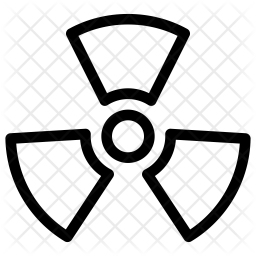 256x256 Nuclear Symbol Icon Of Line Style