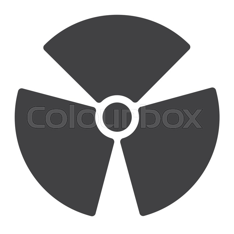 800x800 Nuclear Power Icon Vector, Filled Flat Stock Vector Colourbox