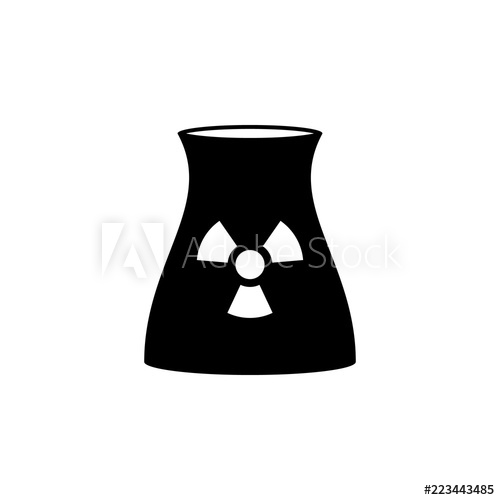 500x500 Nuclear Power Icon Simple Glyph Vector Of Energy For Ui And Ux