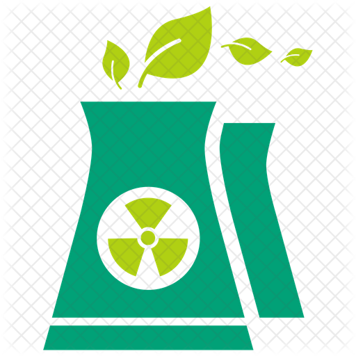 512x512 Ecological Nuclear Power Plant Icon Of Dualtone Style