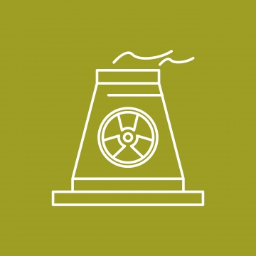 360x360 Vector Hand Painted Nuclear Power Plant, Hand Vector, Plant Vector