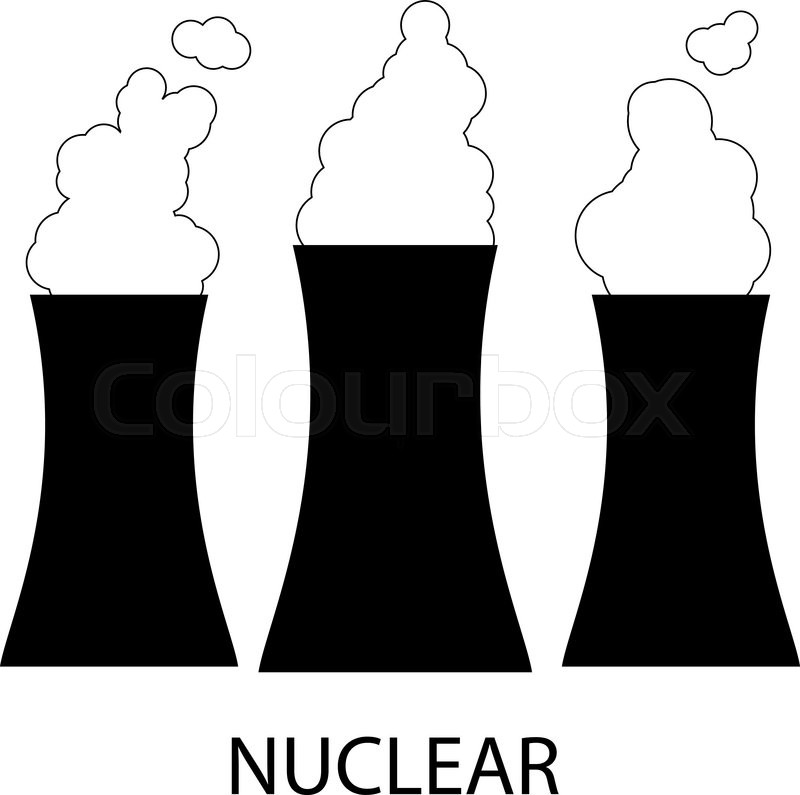 800x795 Vector Isolated Nuclear Power Black Stock Vector Colourbox