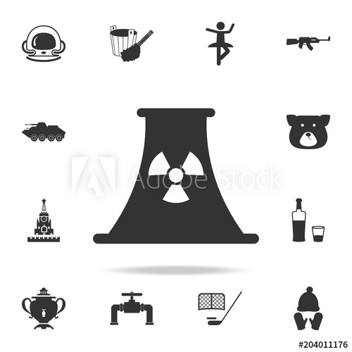 500x500 Nuclear Power Plant Icon Detailed Set Of Russian Culture Icons
