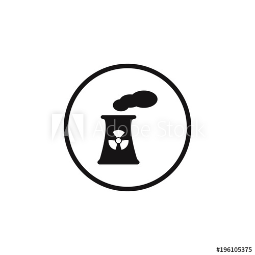 500x500 Sign Dangerous Nuclear Power Plant Icon Element Of Danger Signs