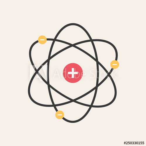 500x500 Icon Structure Of The Nucleus Of The Atom Atom, Protons, Neutrons