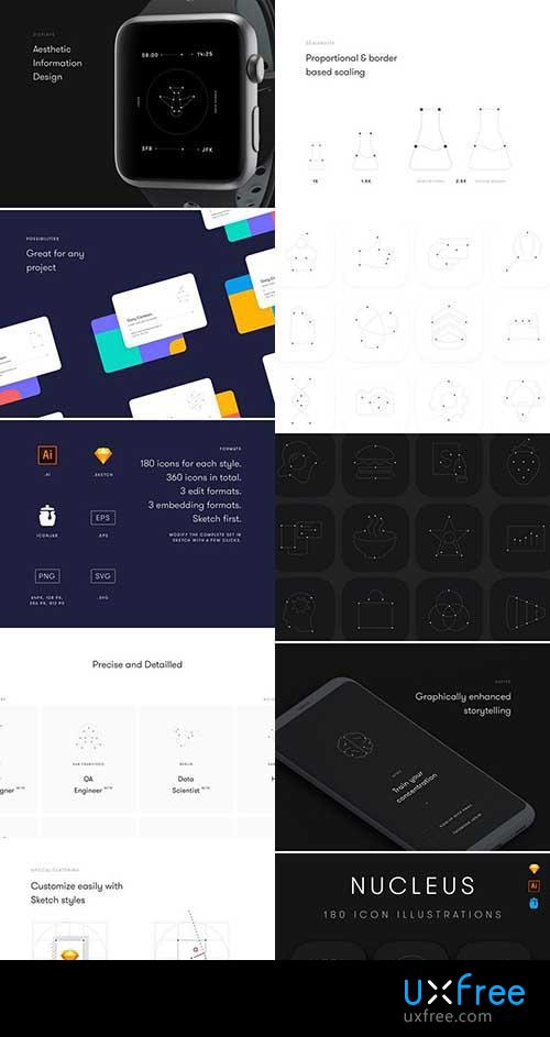 500x943 Nucleus Icon Set