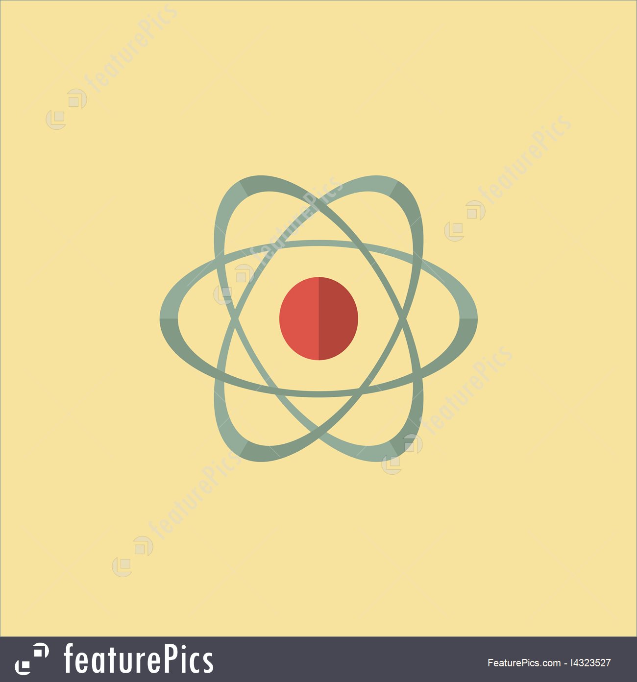 1300x1392 Nucleus Icon Stock Illustration