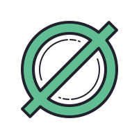 Null Symbol Icon 200x200 Null Symbol Icon