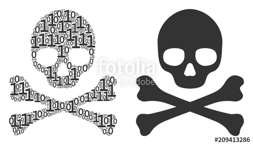 Death Skull Mosaic Icon Of Zero And Null Digits In Random Sizes 500x287 Death Skull Mosaic Icon Of Zero And Null Digits In Random Sizes