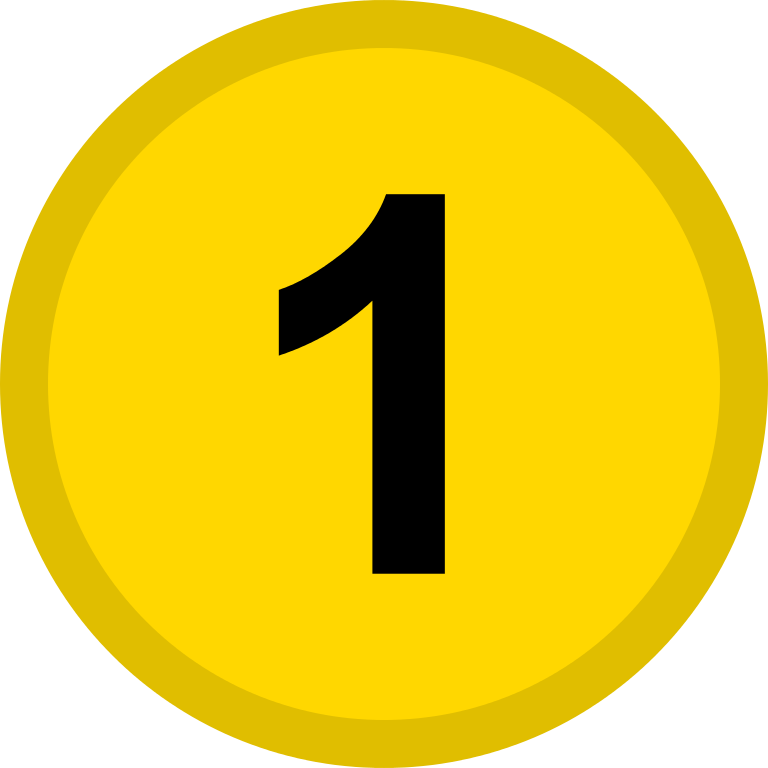 768x768 Medal, Number Icon
