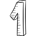 128x128 Number One Icons