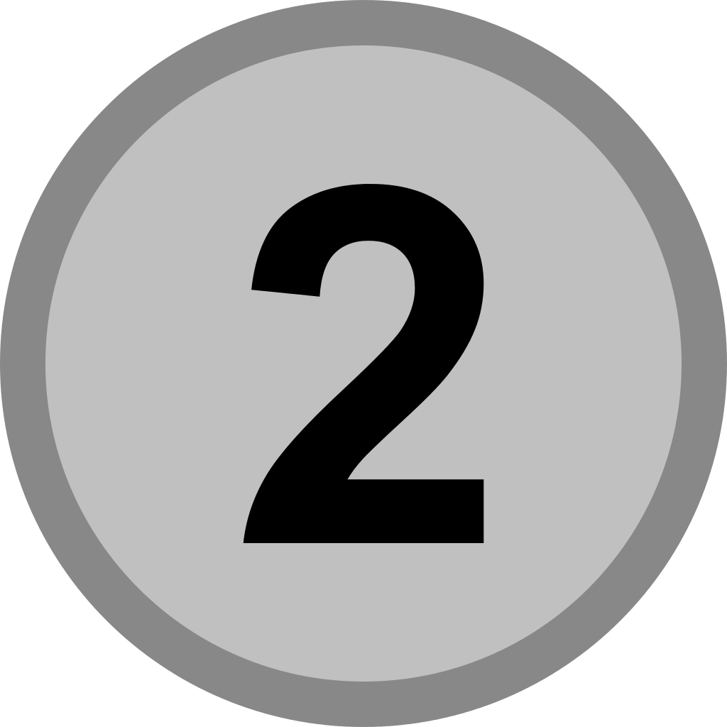 1024x1024 Medal, Number Icon