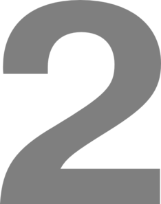 234x297 Number Grey Flat Icon Clip Art