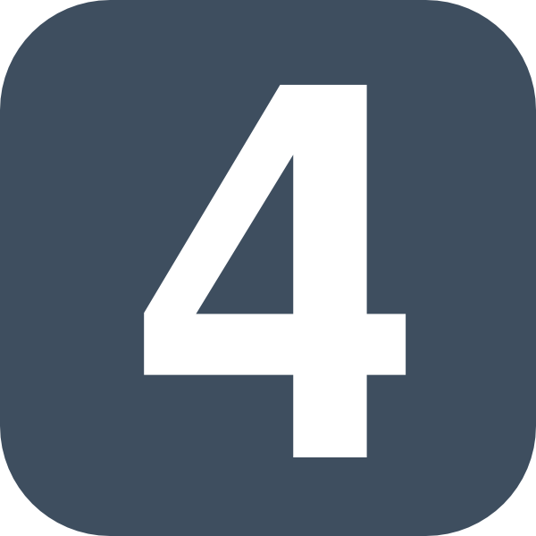 600x600 Number Grey Flat Icon Clip Art