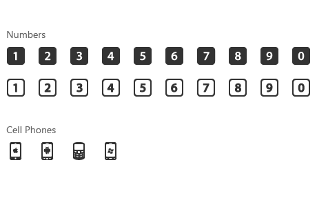 460x300 Windows Icons Numbers Cell Phones Free Images