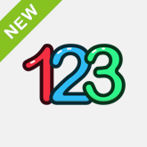 165x165 Flat Cute Icon Set Letters Numbers Custom Icon Design