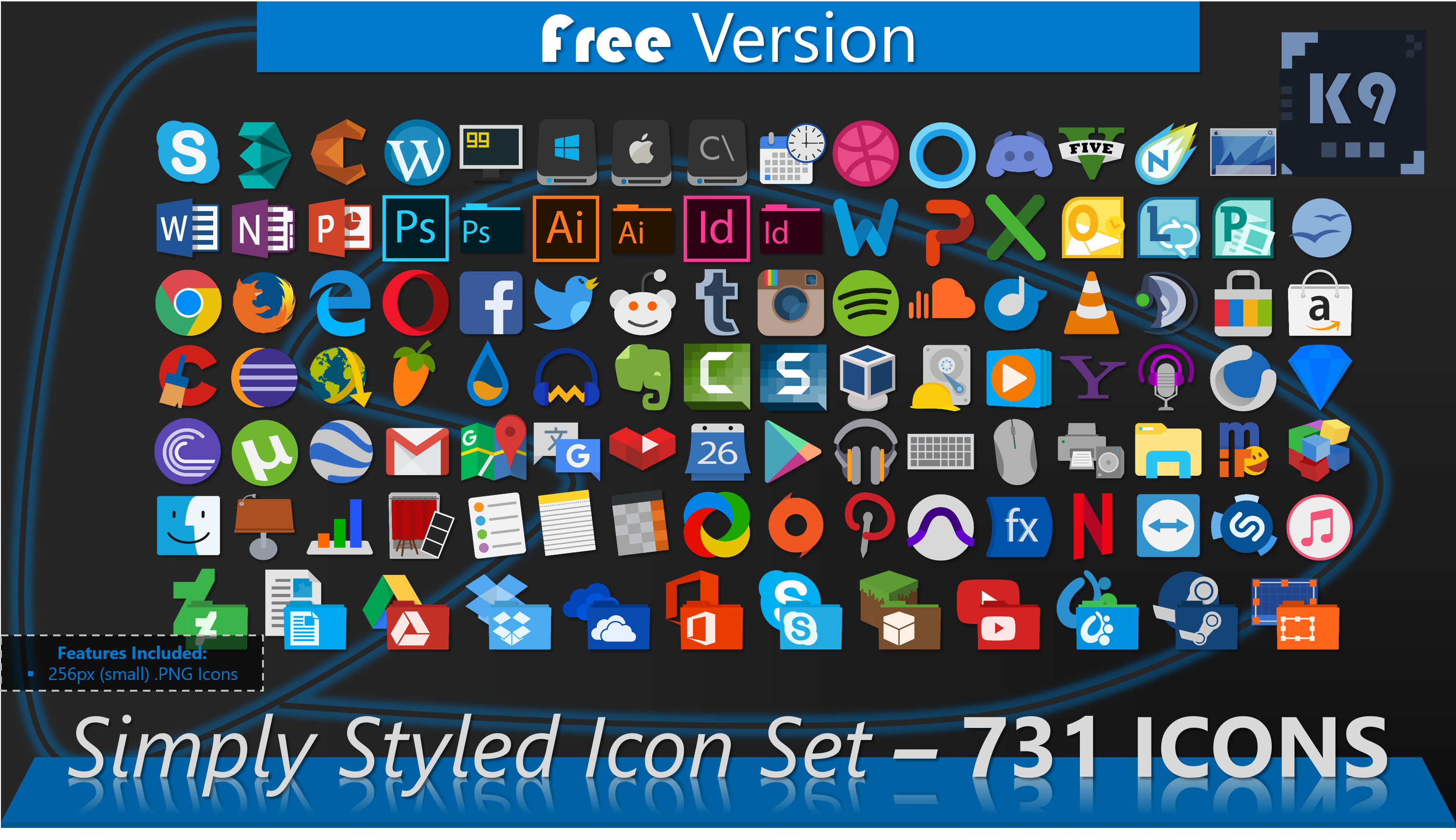 3128x1806 Simply Styled Icon Set
