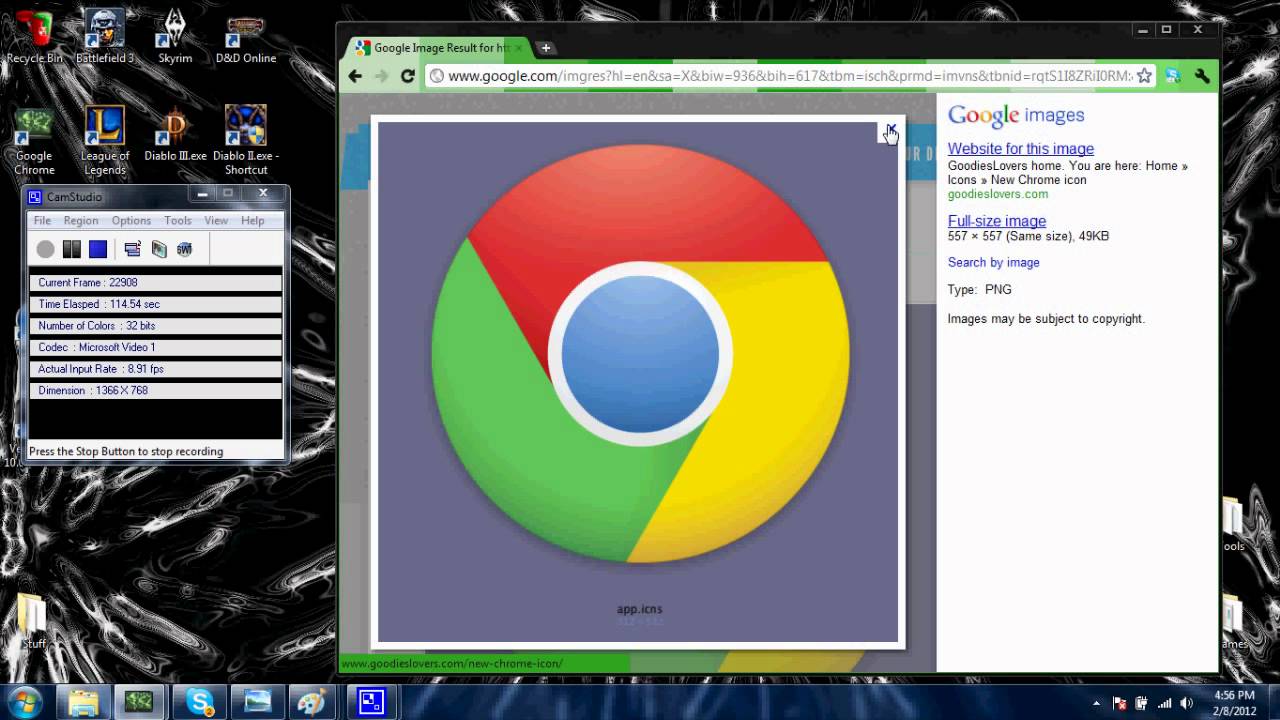 1280x720 In Google Chrome Icon