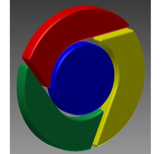 640x611 Google Chrome Icon Cad Model Library Grabcad