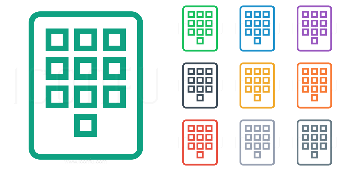 1200x600 Numeric Keypad Icon