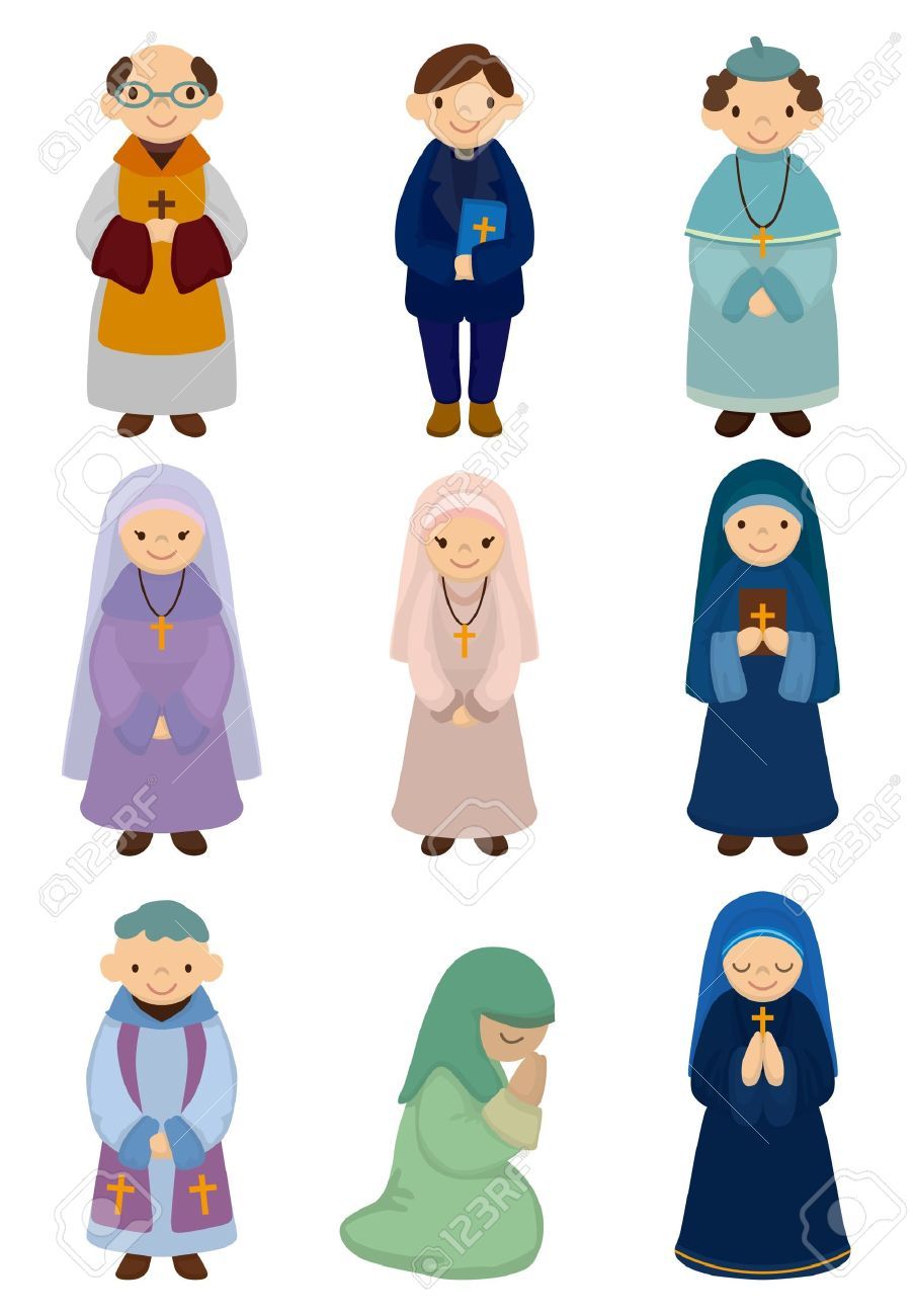 903x1300 Stock Vector Nun Cartoon Images, Cartoon, Illustration Art