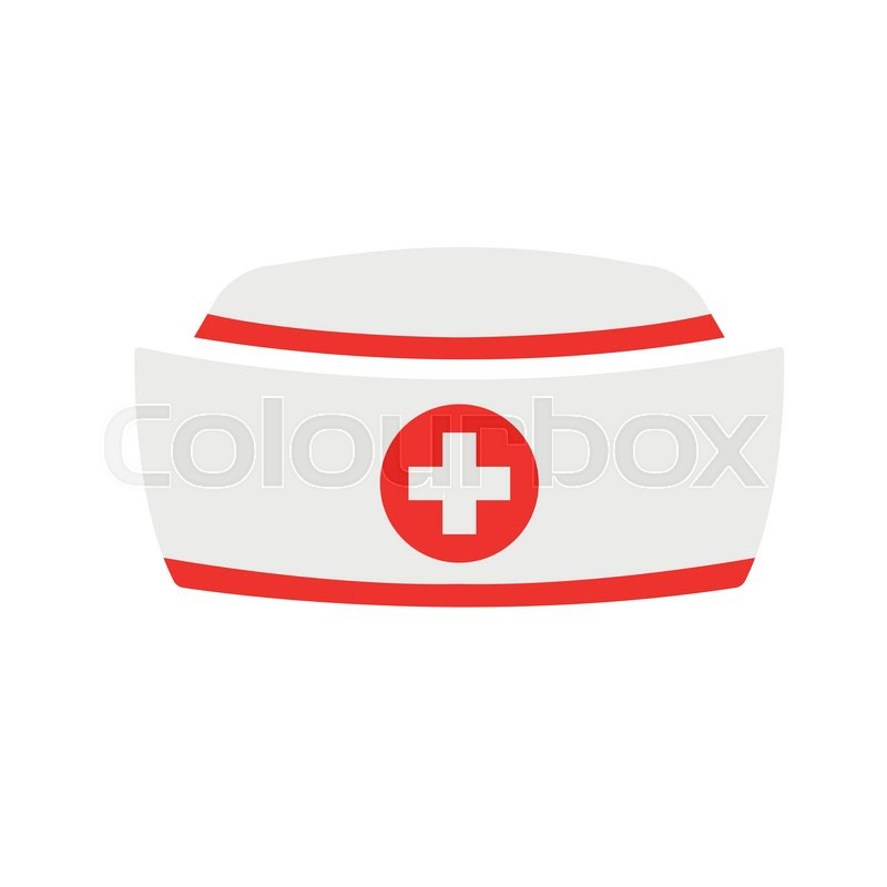 800x800 Vector Nurse Hat Icon With On White Stock Vector Colourbox